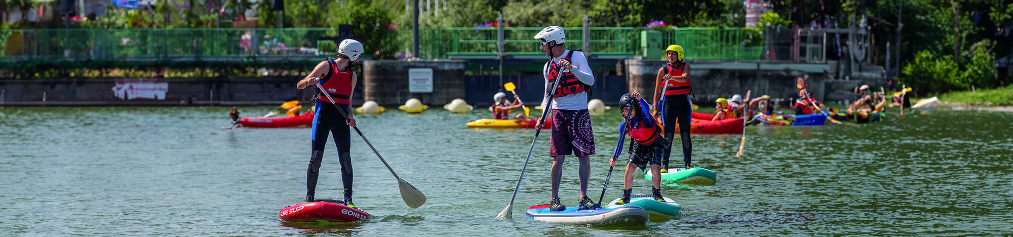 Paddle au Parc des Eaux Vives de Huningue