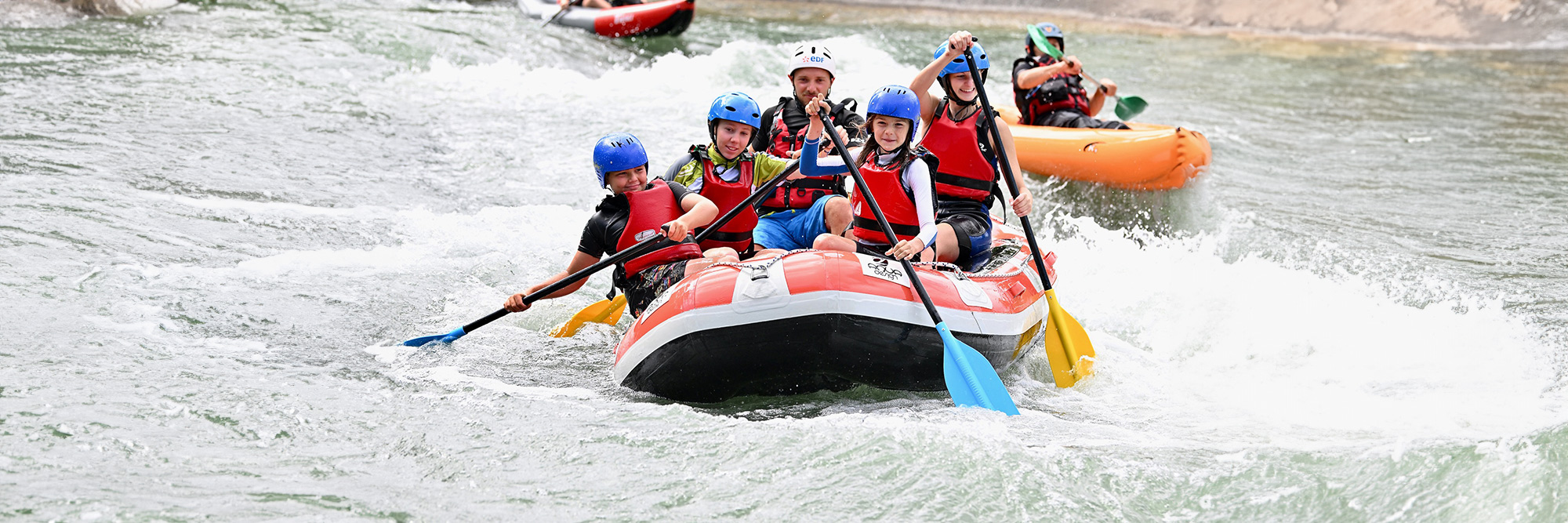 Descente en raft du parc des eaux vives de Huningue